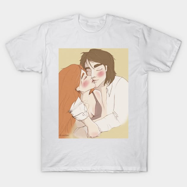 Morning Kiss T-Shirt by Anastisova